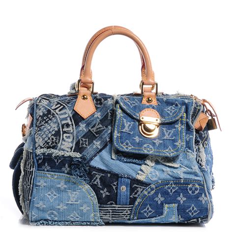 patchwork denim louis vuitton bag|louis vuitton speedy denim.